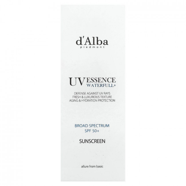Солнцезащитный крем d'Alba UV Essence Waterfull+, SPF 50+, 50 мл (1,69 жидких унций)