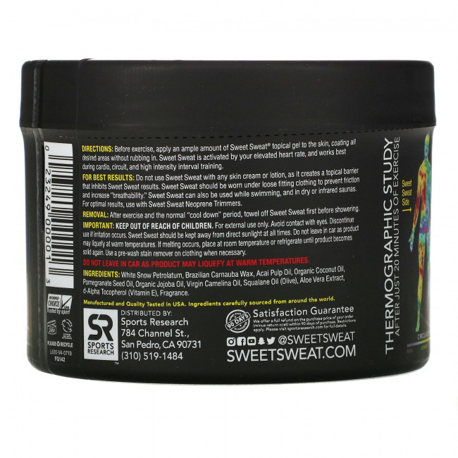 Sports Research, Sweet Sweat, средство для тренировок, 184 г (6,5 унции) Sports Research, Sweet Sweat, средство для тренировок, 184 г (6,5 унции)