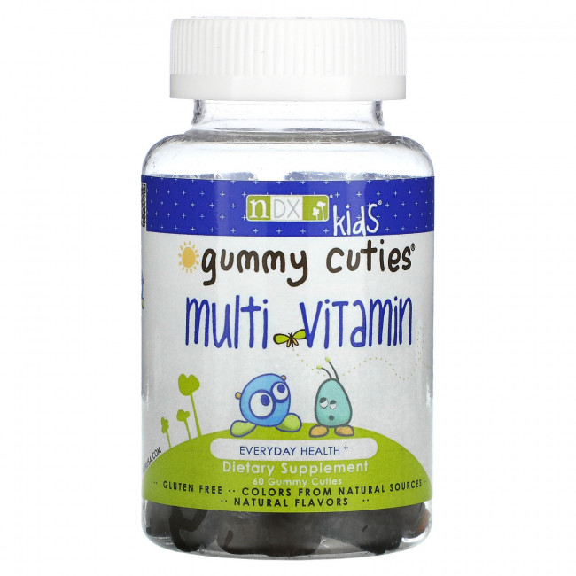Natural Dynamix (NDX), Gummy Cuties, мультивитамины для детей, 60 жевательных мармеладок Natural Dynamix (NDX), Gummy Cuties, мультивитамины для детей, 60 жевательных мармеладок