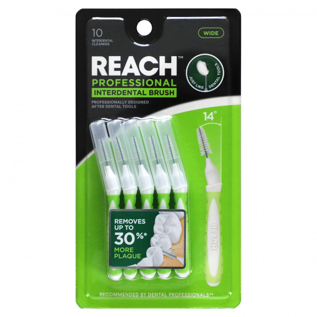 Reach, Professional Interdental Brush, Wide, 10 Interdental Cleaners Reach, Professional Interdental Brush, Wide, 10 Interdental Cleaners