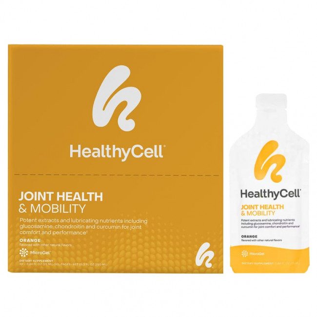 HealthyCell, Здоровье и подвижность суставов, апельсин, 30 гелевых пакетиков по 25 мл (0,84 жидк. Унции) HealthyCell, Здоровье и подвижность суставов, апельсин, 30 гелевых пакетиков по 25 мл (0,84 жидк. Унции)