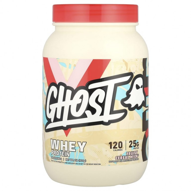 Ghost, Сывороточный протеин, Fruity Cereal Milk®, 924 г (2 фунта) Ghost, Сывороточный протеин, Fruity Cereal Milk®, 924 г (2 фунта)