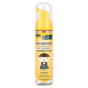 Neosporin, Антисептическая пенка для первой помощи детям от 2 лет, 68 мл (2,3 жидк. унции)