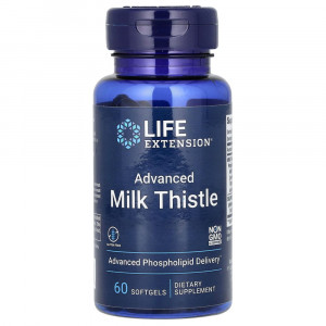 Life Extension, улучшенная формула расторопши, 60 капсул