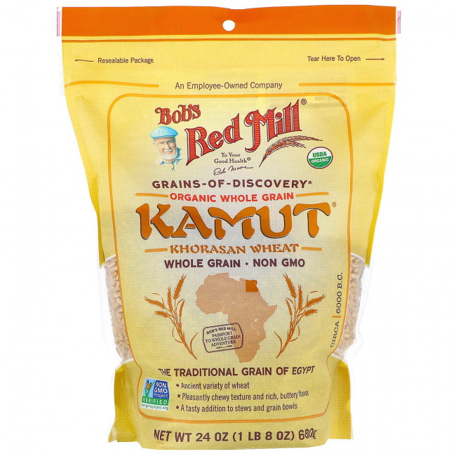 Bob's Red Mill, Kamut, органические цельные зерна, 680 г (24 унции)