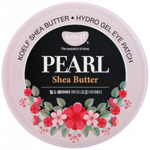 Koelf, Масло ши Pearl, гидрогелевые патчи для глаз, 60 патчей