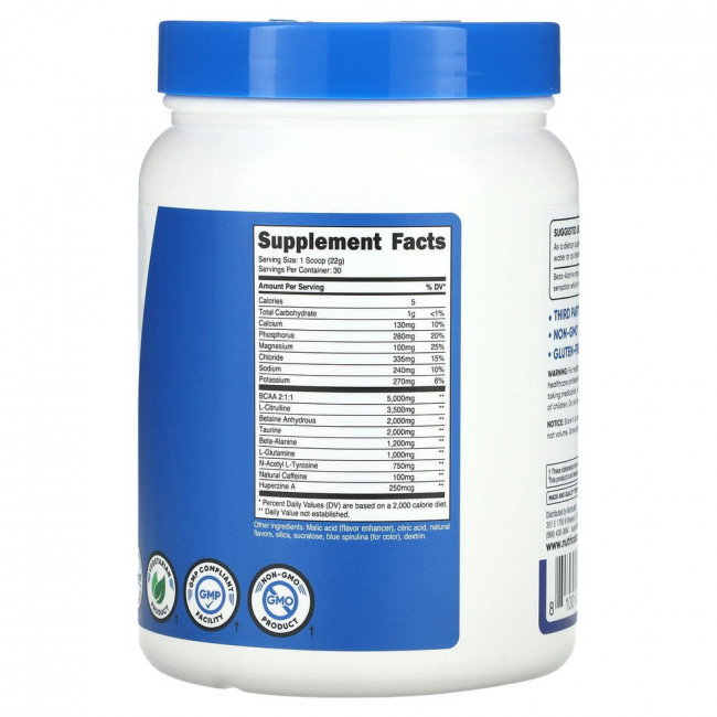Nutricost, Performance, Intra-Workout Complex, Blue Raspberry, 1.4 lb (645 g)