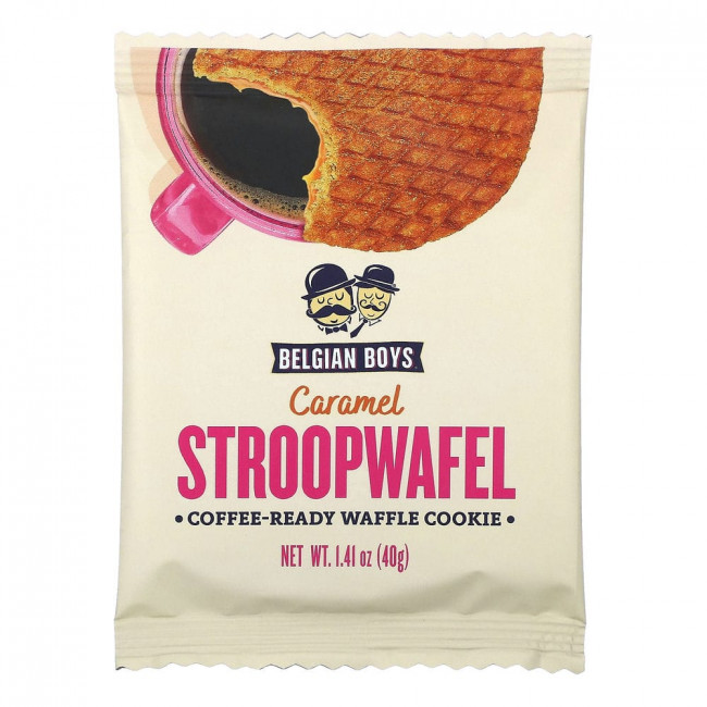 Belgian Boys, Stroopwafel, Caramel, 8 Count, 1.41 oz (40 g) Each