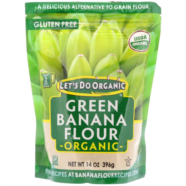 Edward & Sons, Let's Do Organic, органическая мука из зеленых бананов, 14 унц. (396 г) Edward & Sons, Let's Do Organic, органическая мука из зеленых бананов, 14 унц. (396 г)
