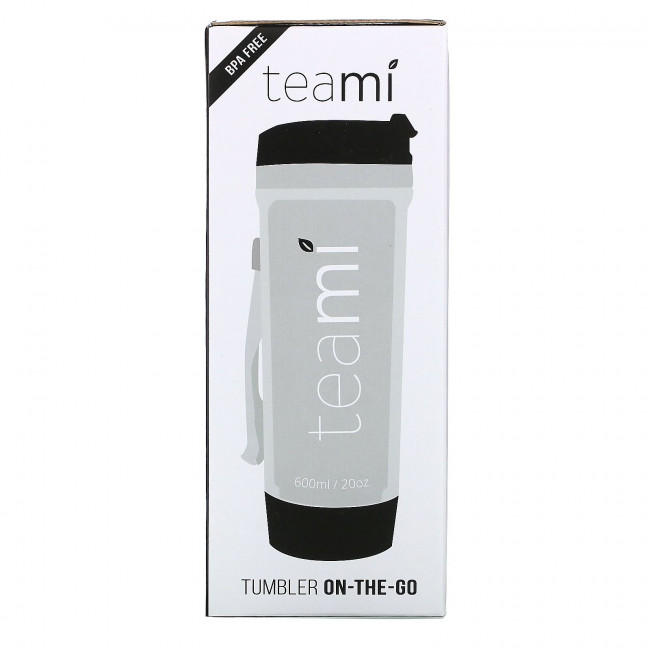 Teami, Tumbler On-the-Go, Black, 20 oz