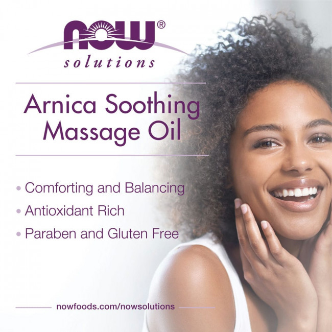 NOW Foods, Solutions, успокаивающее массажное масло с арникой, 237 мл (8 жидк. унций) NOW Foods, Solutions, успокаивающее массажное масло с арникой, 237 мл (8 жидк. унций)