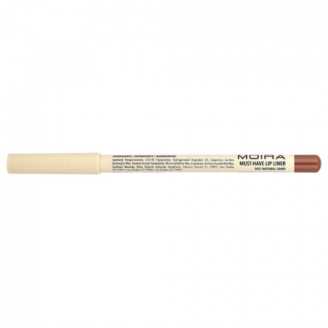Карандаш для губ Moira Beauty Must-Have Lip Liner, оттенок 002 Natural Sand, 1,1 г Карандаш для губ Moira Beauty Must-Have Lip Liner, оттенок 002 Natural Sand, 1,1 г