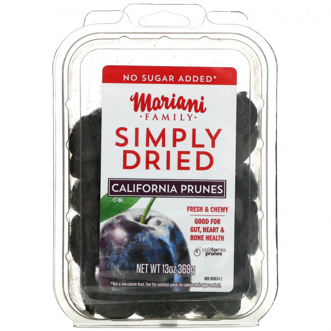 Mariani Dried Fruit, Family, Simply Dried, калифорнийский чернослив, 369 г (13 унций) Mariani Dried Fruit, Family, Simply Dried, калифорнийский чернослив, 369 г (13 унций)