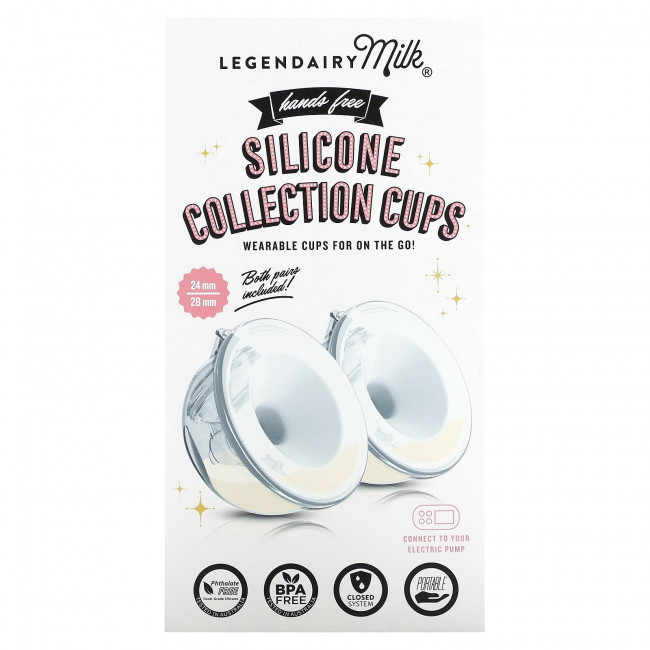 Legendairy Milk, Силиконовые стаканчики для сбора, 2 шт. Legendairy Milk, Силиконовые стаканчики для сбора, 2 шт.