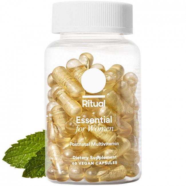Ritual, Essential for Women, Postnatal Multivitamin, Mint, 60 Vegan Capsule.