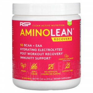 RSP Nutrition, AminoLean Recovery, лимонад из гибискуса, 210 г (7,40 унции)