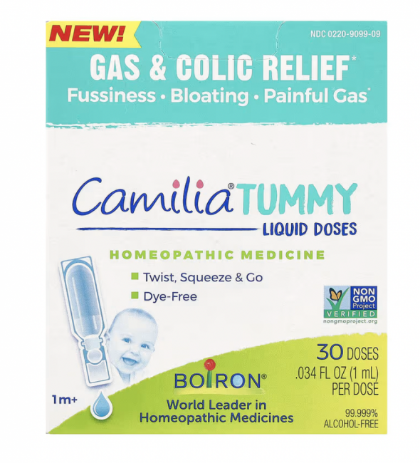 Boiron, Camilia Tummy, от 1 месяца, 30 жидких доз по 1 мл (0,34 жидк. унции)