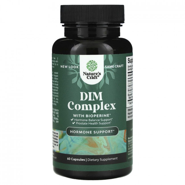 Natures Craft, DIM, Complex + Bioperine`` 60 капсул