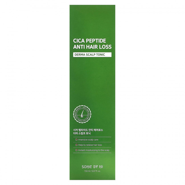 SOME BY MI, Cica Peptide, против выпадения волос, тоник для кожи головы, 150 мл (5,07 жидк. Унции) SOME BY MI, Cica Peptide, против выпадения волос, тоник для кожи головы, 150 мл (5,07 жидк. Унции)