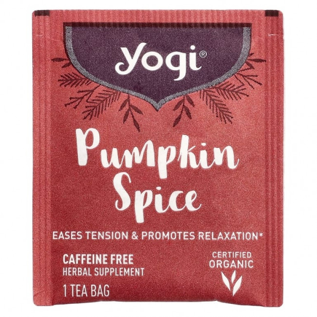 Yogi Tea, тыква, со специями, без кофеина, 16 чайных пакетиков, 32 г (1,12 унции) Yogi Tea, тыква, со специями, без кофеина, 16 чайных пакетиков, 32 г (1,12 унции)