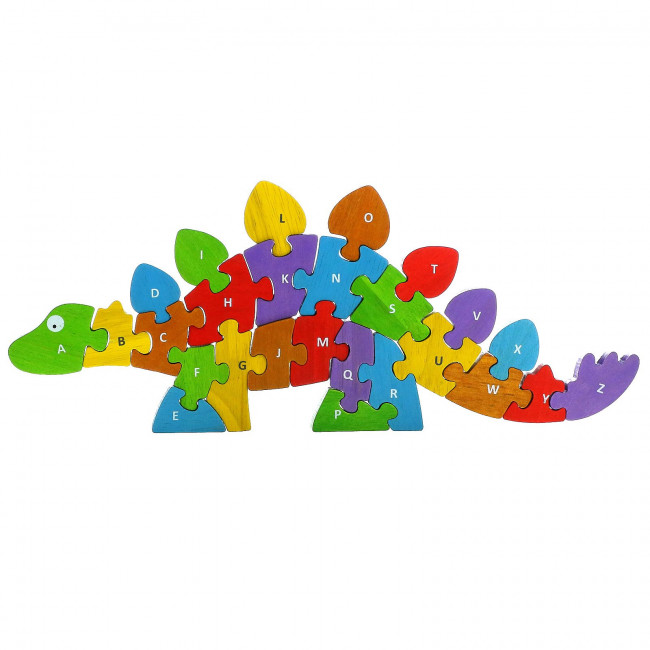 Begin Again Toys, Динозавры от А до Я, Teach & Play Puzzle, для детей от 2 лет, набор из 25 предметов Begin Again Toys, Динозавры от А до Я, Teach & Play Puzzle, для детей от 2 лет, набор из 25 предметов