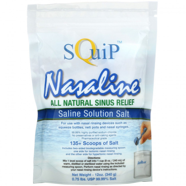 Squip, Nasaline, солевой раствор, 340 г (12 унций) Squip, Nasaline, солевой раствор, 340 г (12 унций)