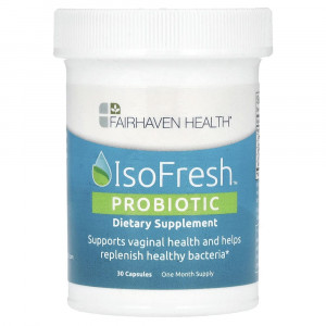 Fairhaven Health, IsoFresh, пробиотик, для баланса в женском организме, 30 капсул