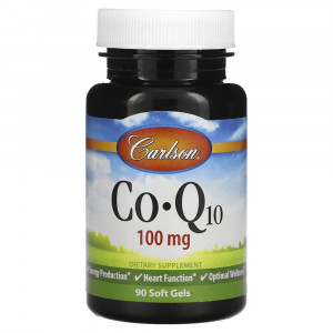 Carlson Labs, коэнзим Q10, 100 мг, 90 капсул