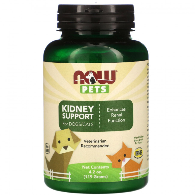 NOW Foods, Pets, поддержка почек для собак и кошек, 119 г (4,2 унции) NOW Foods, Pets, поддержка почек для собак и кошек, 119 г (4,2 унции)