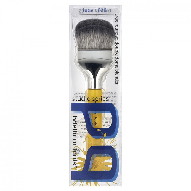 Bdellium Tools, Studio Series, Большая круглая кисть-блендер с двойным куполом, Face 972, 1 кисть