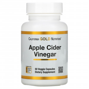 California Gold Nutrition, яблочный уксус, 60 растительных капсул