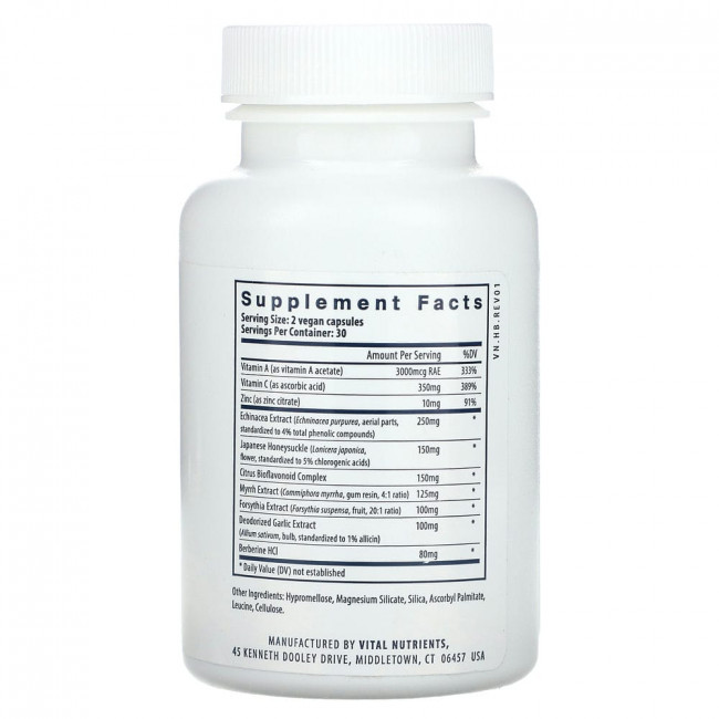 Vital Nutrients, Herbal Biotic, 60 Vegan Capsules