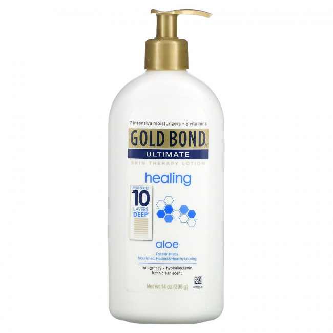 Gold Bond, Ultimate, лосьон для лечения кожи, алоэ, 396 г (14 унций) Gold Bond, Ultimate, лосьон для лечения кожи, алоэ, 396 г (14 унций)