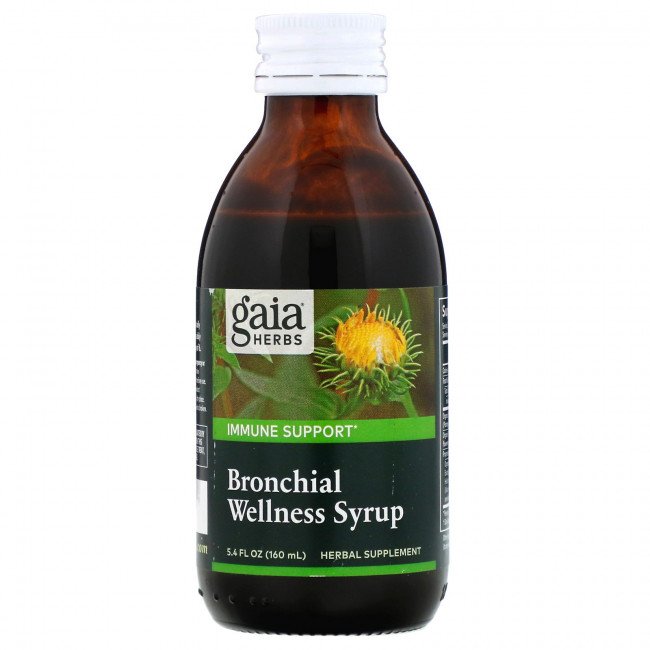 Gaia Herbs, Бронхиальный оздоровительный сироп, 5,4 жидких унций (160 мл) Gaia Herbs, Бронхиальный оздоровительный сироп, 5,4 жидких унций (160 мл)