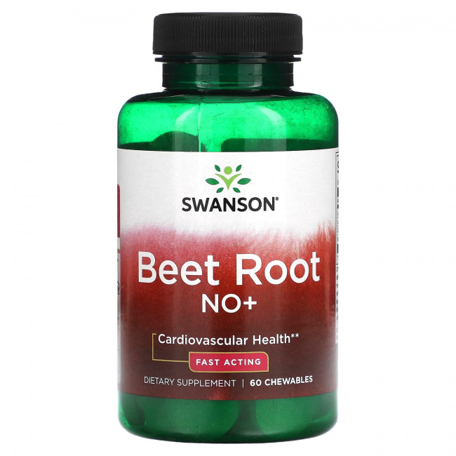 Swanson, Свекла NO +, 60 жевательных таблеток Swanson, Свекла NO +, 60 жевательных таблеток