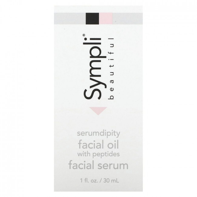Sympli Beautiful, Serumdipity, Age Refining Facial Oil with Peptides, 1 fl oz (30 ml)