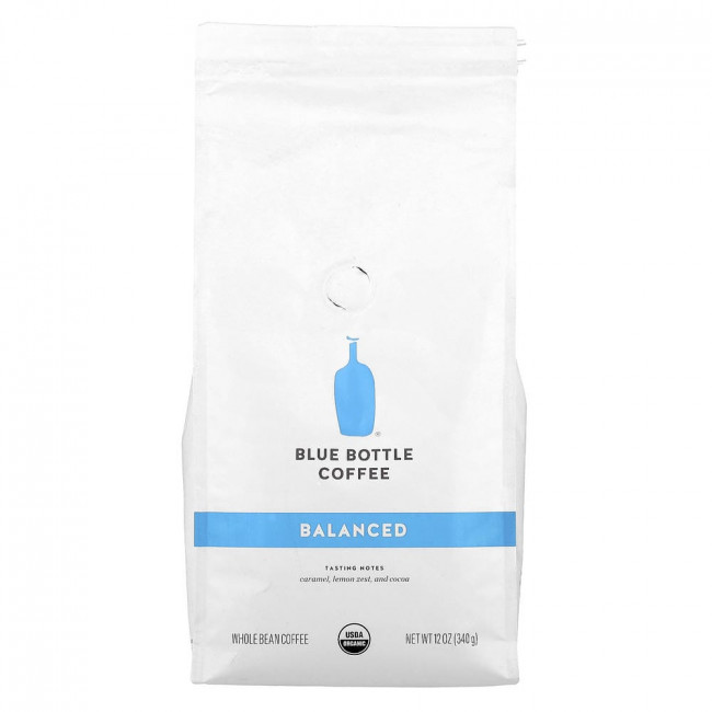 Кофе Blue Bottle, цельные зерна, сбалансированный вкус, 340 г (12 унций)