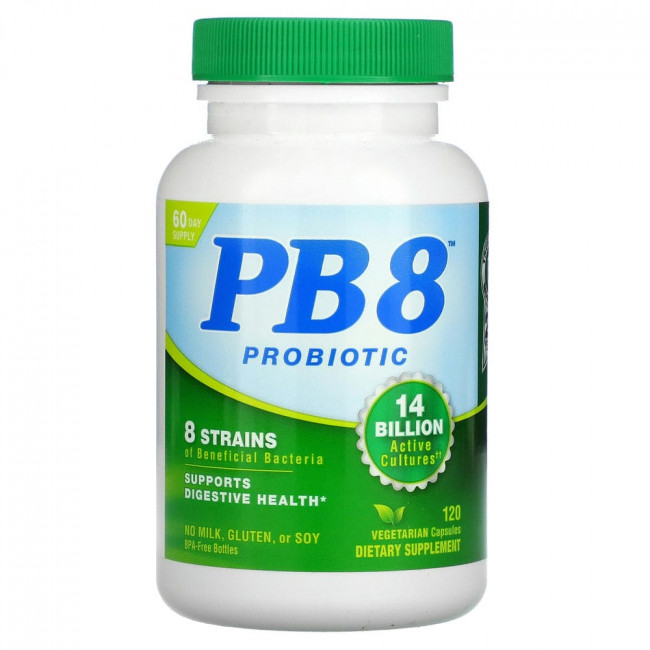 Nutrition Now, PB 8, пробиотик, 120 вегетарианских капсул