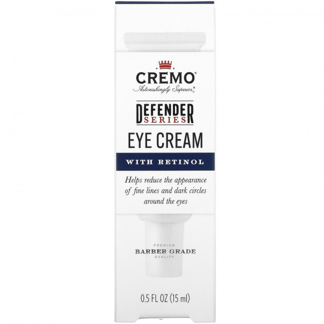 Cremo, Defender Series, Крем для глаз с ретинолом, 0,5 жидкой унции (15 мл) Cremo, Defender Series, Крем для глаз с ретинолом, 0,5 жидкой унции (15 мл)