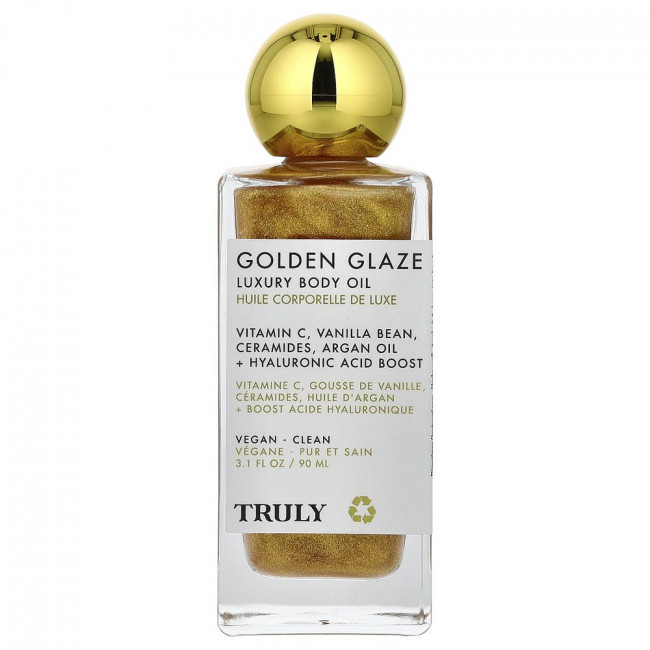 Truly Beauty, Golden Glaze Luxury Body Oil, 3.1 fl oz (90 ml)