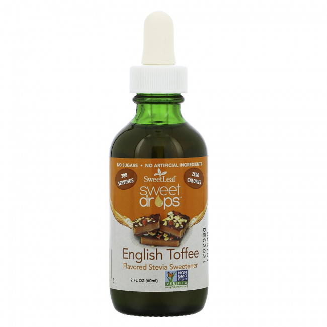 Wisdom Natural, SweetLeaf, Sweet Drops, подсластитель из стевии, со вкусом английского ириса, 60 мл (2 жидк. унции) Wisdom Natural, SweetLeaf, Sweet Drops, подсластитель из стевии, со вкусом английского ириса, 60 мл (2 жидк. унции)