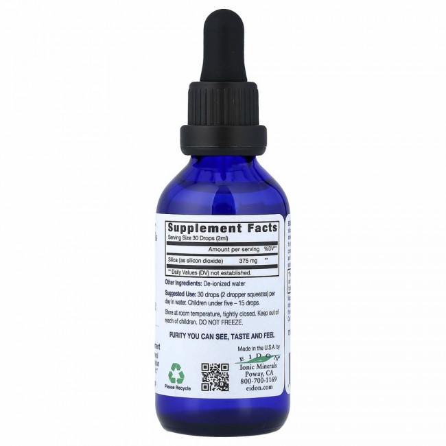 Eidon Mineral Supplements, Диоксид кремния, жидкий концентрат, 60 мл (2 унции) Eidon Mineral Supplements, Диоксид кремния, жидкий концентрат, 60 мл (2 унции)