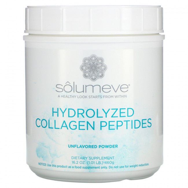 Solumeve, Radiant Beauty, пептиды гидролизованного коллагена, порошок с нейтральным вкусом, 460 г (16 унций, 1 фунт) Solumeve, Radiant Beauty, пептиды гидролизованного коллагена, порошок с нейтральным вкусом, 460 г (16 унций, 1 фунт)