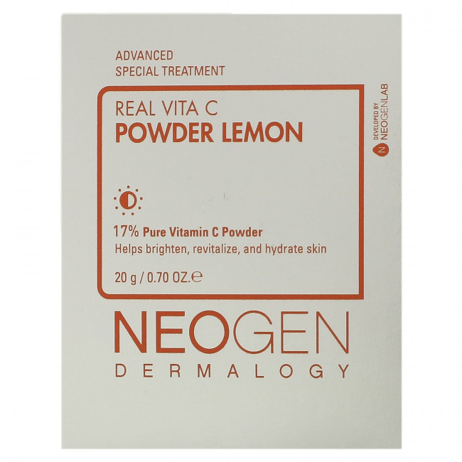 Neogen, Real Vita C, чистый витамин C в порошке, лимон, 20 г (0,7 унции) Neogen, Real Vita C, чистый витамин C в порошке, лимон, 20 г (0,7 унции)
