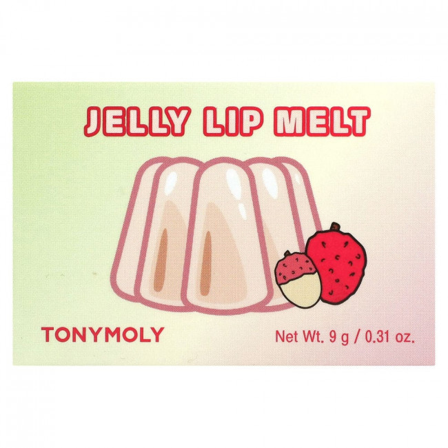 Tony Moly, Lychee, желейное средство для губ, 9 г (0,31 унции)