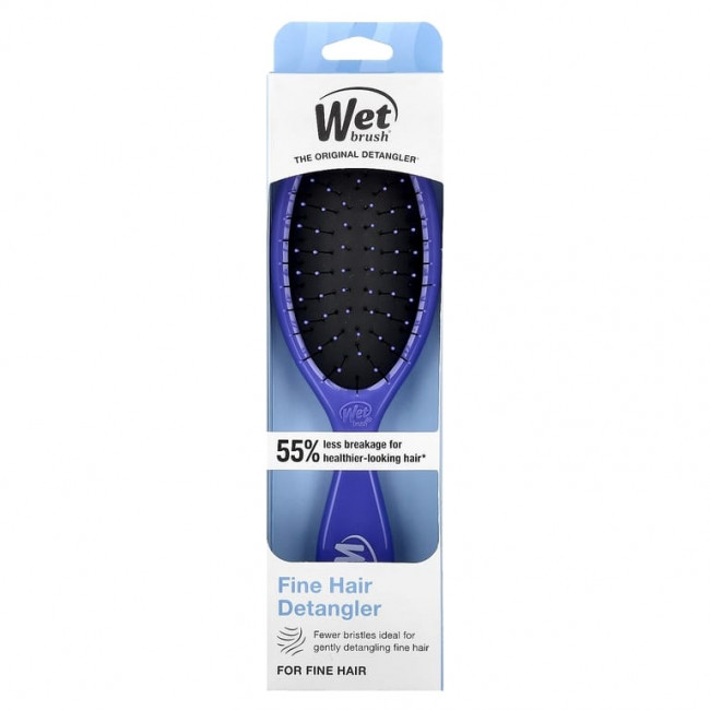 Wet Brush, Средство для расчесывания тонких волос, для тонких волос, фиолетовый, 1 щетка Wet Brush, Средство для расчесывания тонких волос, для тонких волос, фиолетовый, 1 щетка