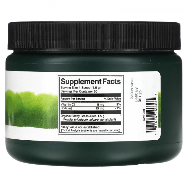 Swanson, Порошок сока ячменя, 90 г (3,17 унции) Swanson, Порошок сока ячменя, 90 г (3,17 унции)