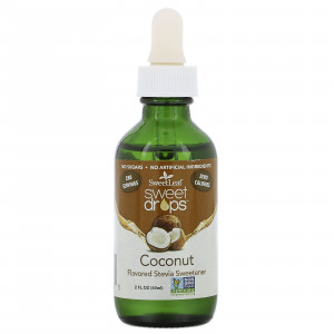 Wisdom Natural, SweetLeaf Sweet Drops, кокос, 60 мл (2 жидк. Унции)