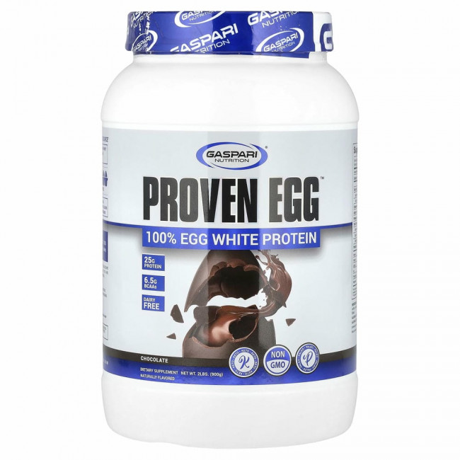 Gaspari Nutrition, Proven Egg, 100%-ный протеин из яичного белка, шоколадный вкус, 900 г (2 фунта) Gaspari Nutrition, Proven Egg, 100%-ный протеин из яичного белка, шоколадный вкус, 900 г (2 фунта)