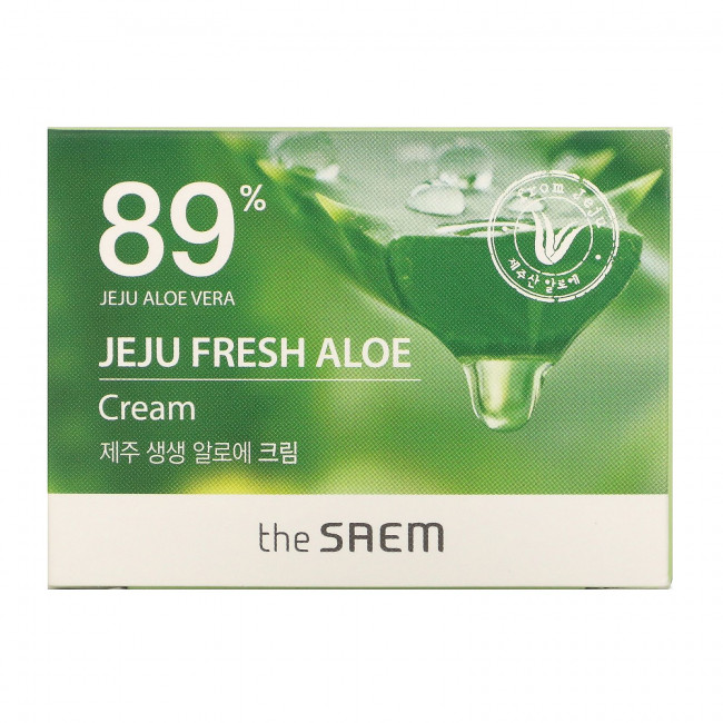 The Saem, Jeju Fresh Aloe, 89% крем с алоэ вера, 50 мл (1,69 жидк. Унции)